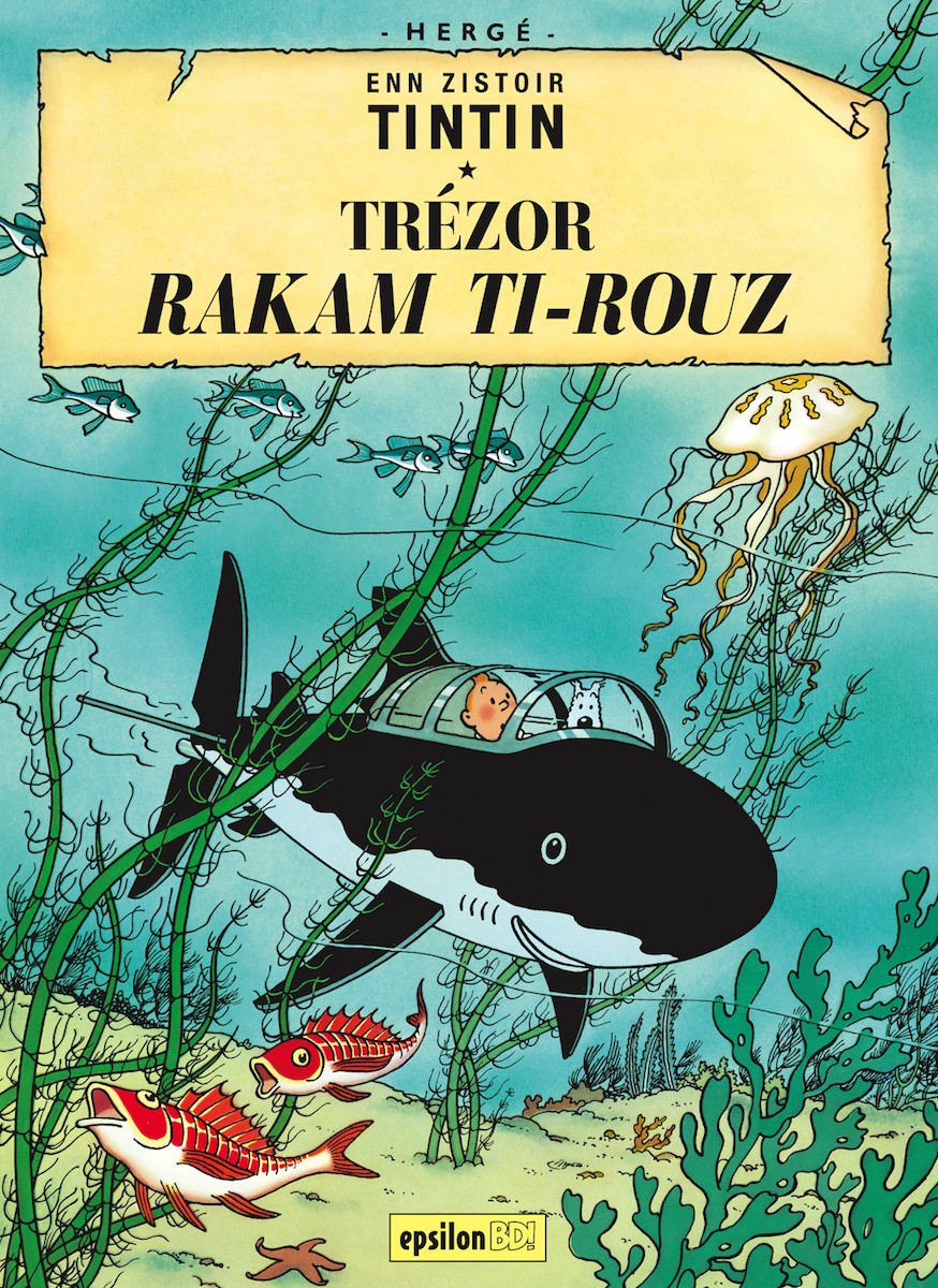 Enn zistoir Tintin - Trézor Rakam Ti-Rouz