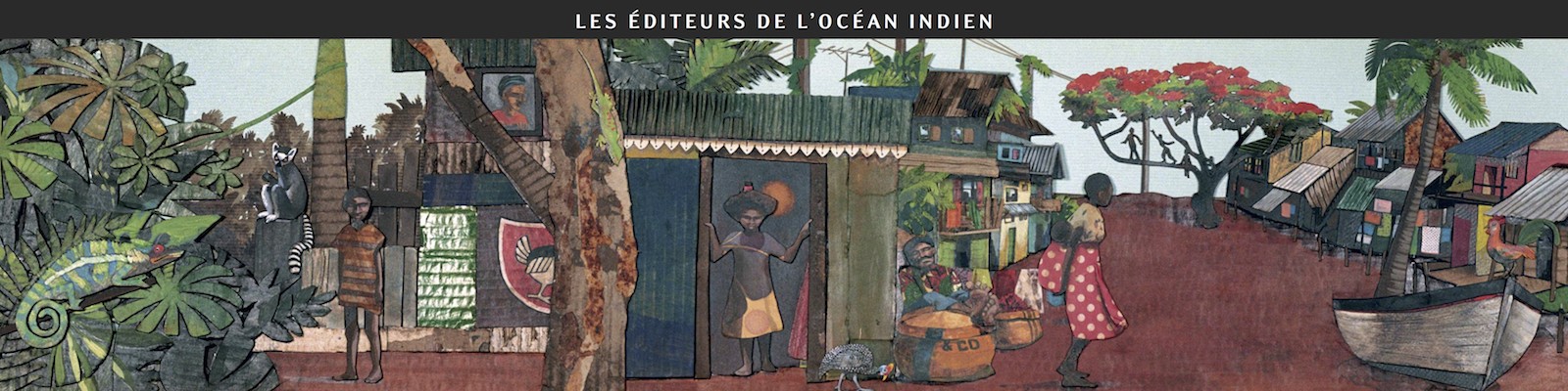 Les éditeurs de l'océan Indien à Étonnants voyageurs - Festival international du livre et du film 2011 - Dessin d'Aurélie Moynot