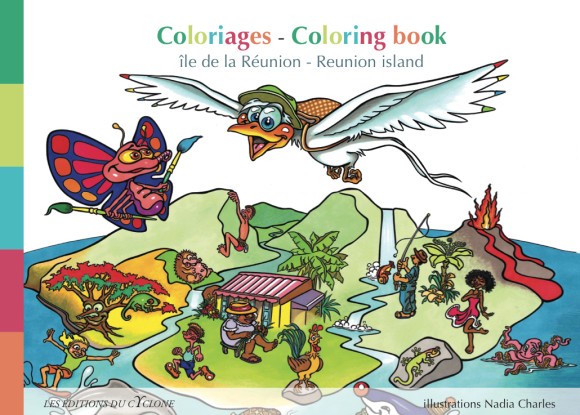 Coloriages - Île de La Réunion / Coloring book - Reunion island
