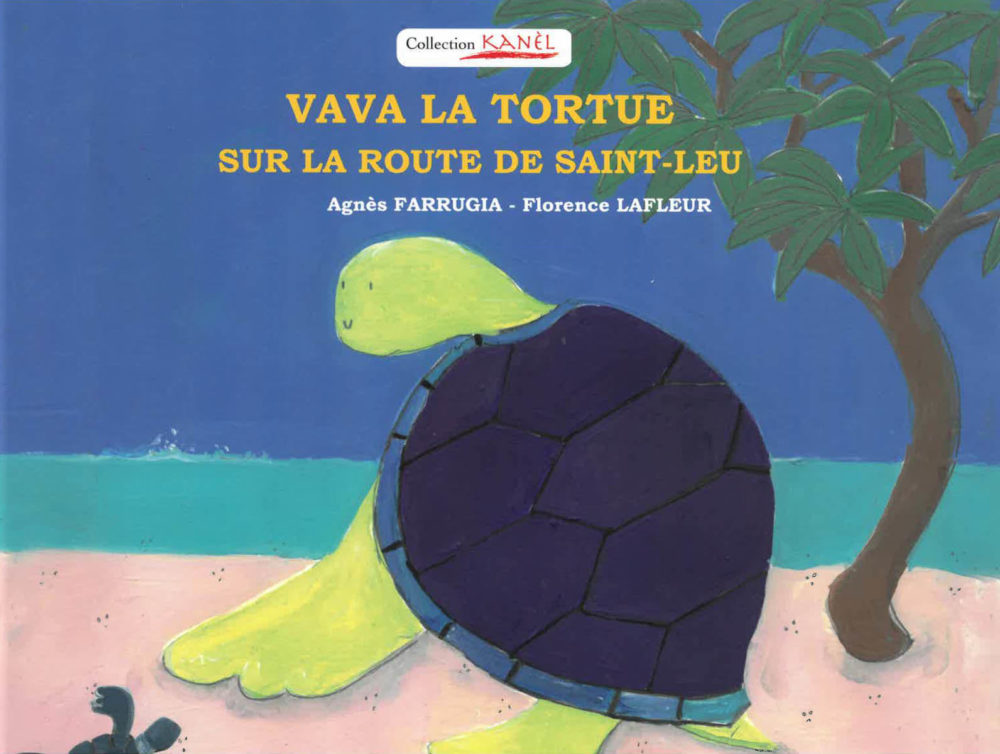 Vava la tortue sur la route de Saint-Leu