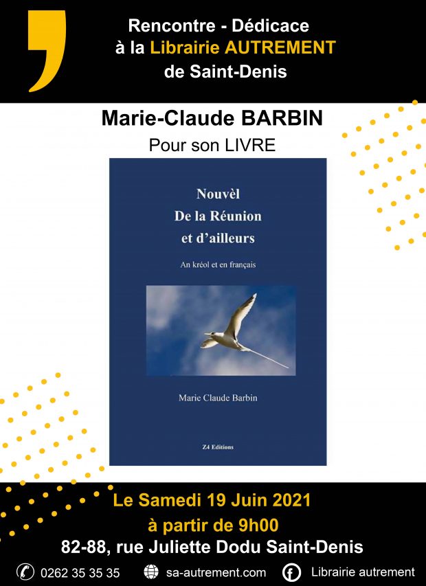 Dédicace de Marie Claude Barbin